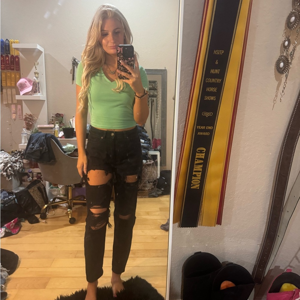 American Eagle Outfitters High Rise Black Jeans